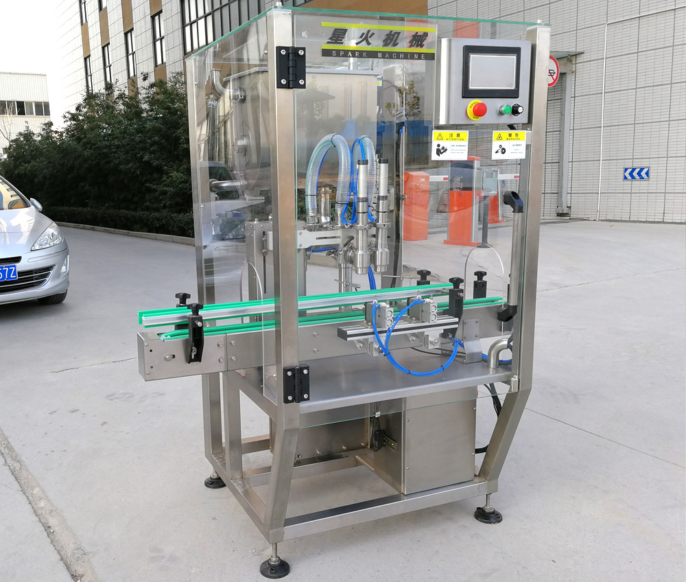 小型瓶裝醬料灌裝機(jī)-定量醬料灌裝機(jī)械實(shí)拍圖